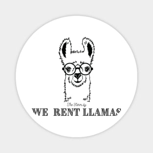 We Rent Llamas Magnet